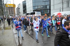 die Fans auf dem Weg ins Stadion